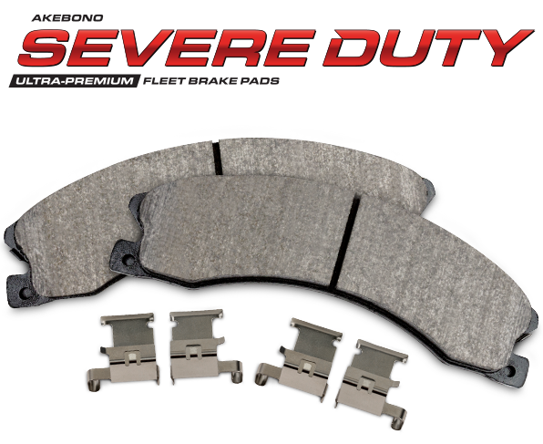   Introducing Akebono Severe Duty Brake Pads engineered to Keep your Fleet on the Street!