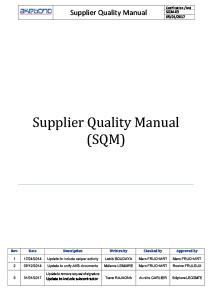 Akebono Europe Supplier Quality Manual