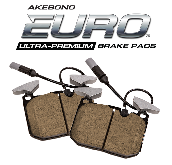 Akebono EUR634 Euro Ultra Premium Ceramic Disc Brake Pad Kit 