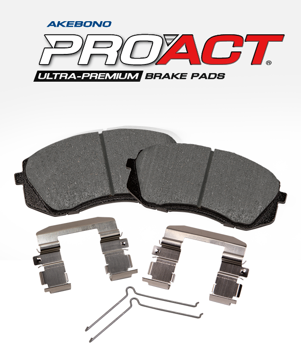 ProACT ACT1539 Akebono ProACT Ultra Premium Ceramic Disc Brake Pad Kit 